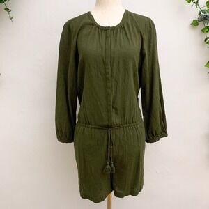 Madewell Green Cotton‎ Romper Size Medium